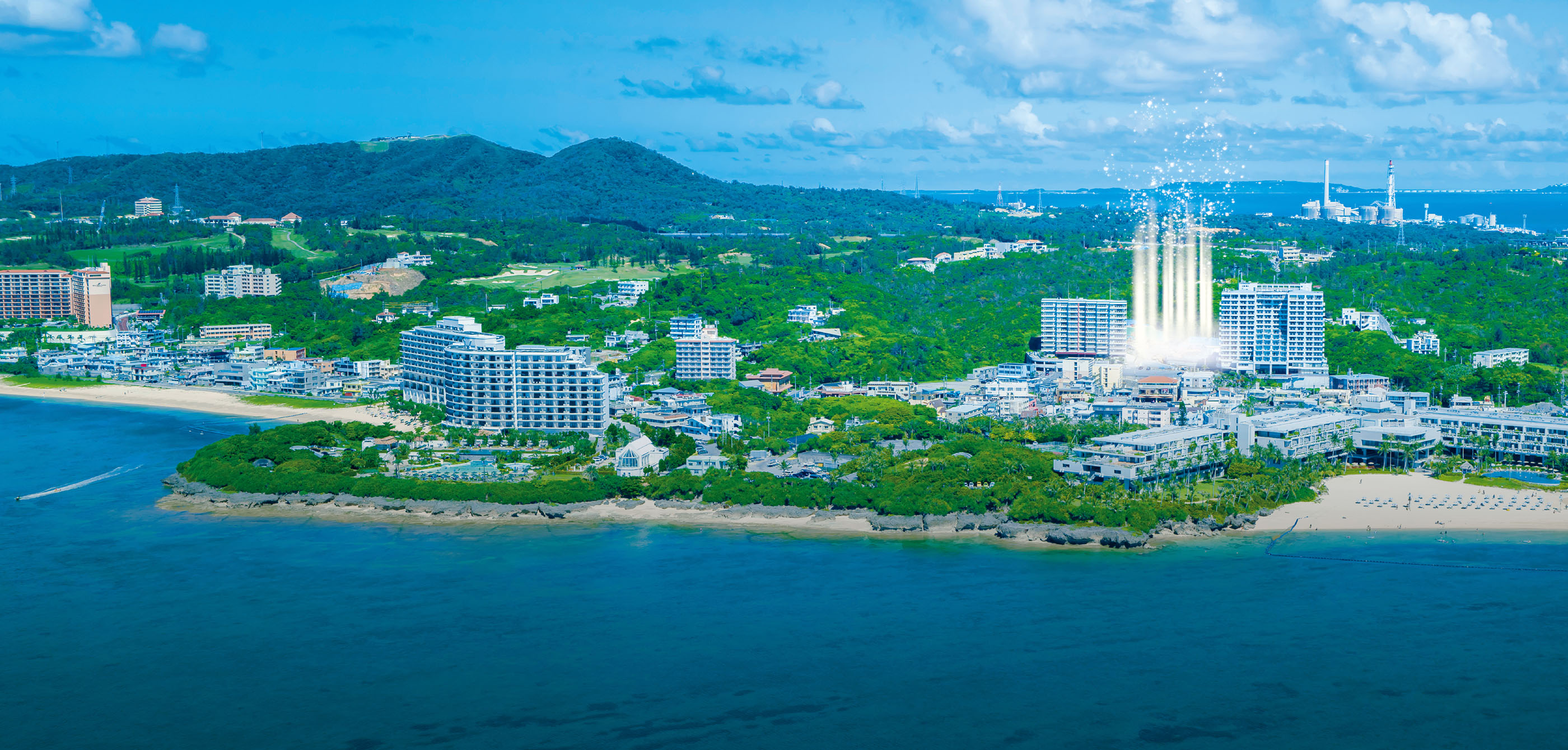 現地周辺航空写真