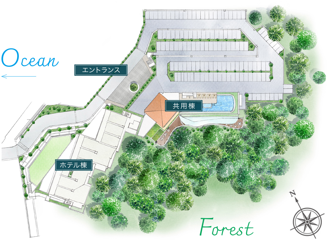 敷地配置図イメージイラスト